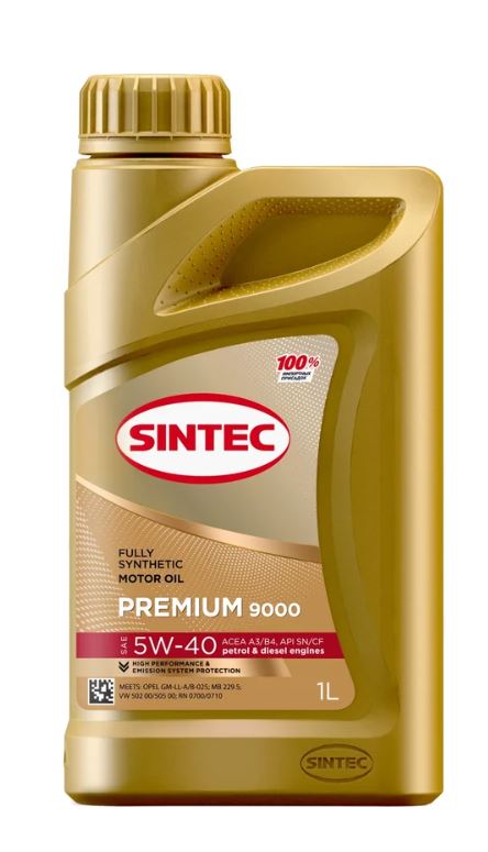 Sintec PREMIUM 9000 5W40 A3/B4 1л