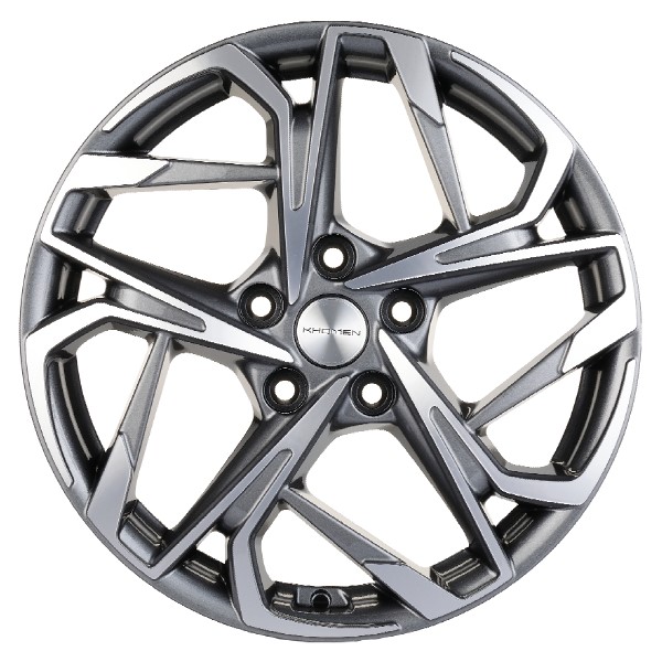 диски KHOMEN KHW1716 (17 ZV i40) 7,0xR17 5x114,3 67,1 45 GRAY-FP