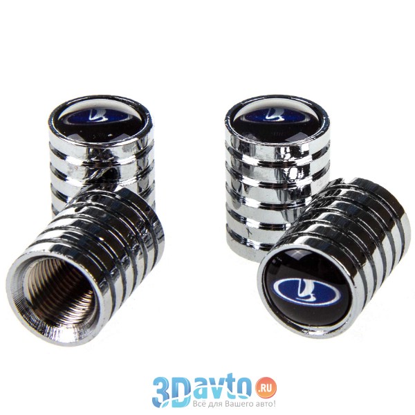 Колпачок на вентиль металл SW с эмблемой Lada 4шт